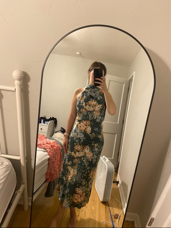 Hello Molly Dresses & Skirts - Hello Molly Green Floral Halter Maxi Dress